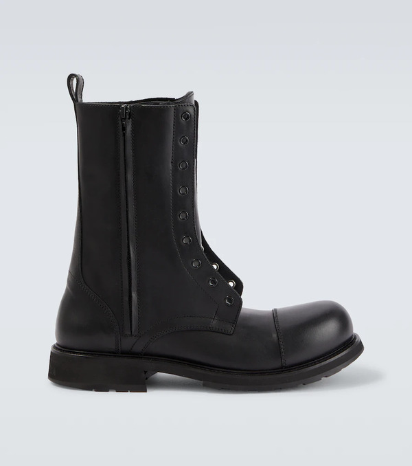  Balenciaga Balenciaga Truck Leather Combat Boots 