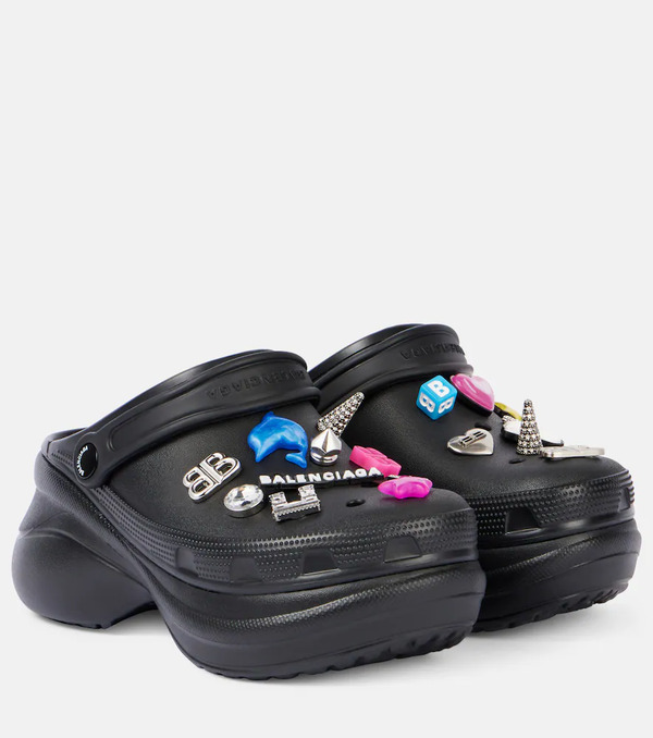  Balenciaga Balenciaga X Crocs Embellished Platform Mules 