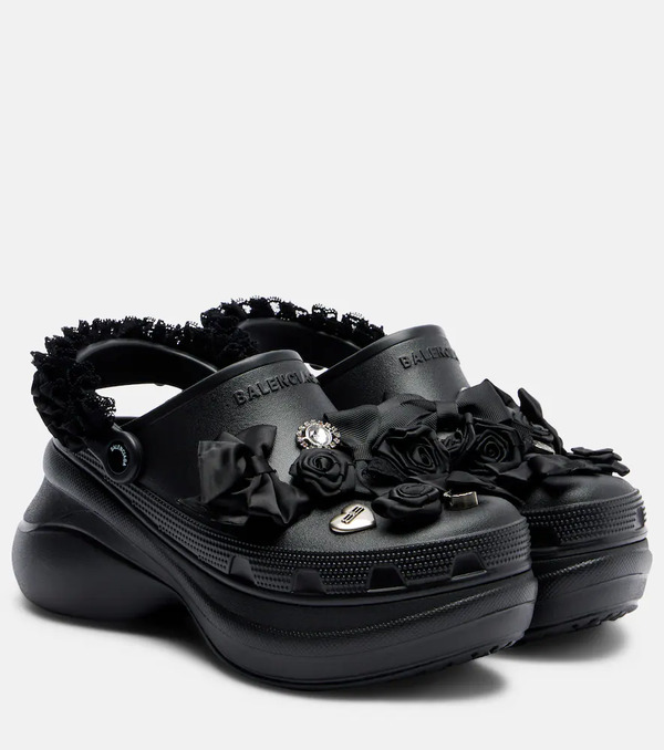  Balenciaga Balenciaga X Crocs Jibbitz Platform Mules 