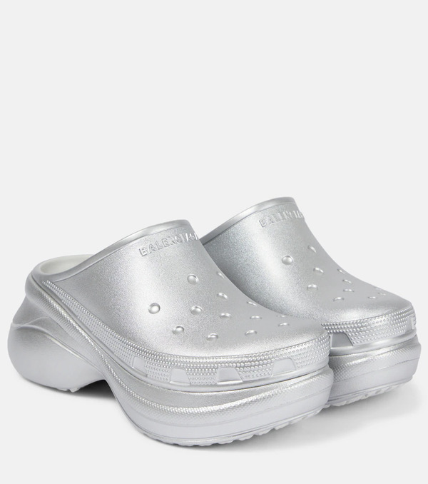  Balenciaga Balenciaga X Crocs Platform Slides 