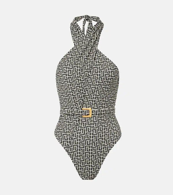  Balmain Balmain Belted Halterneck Swimsuit 
