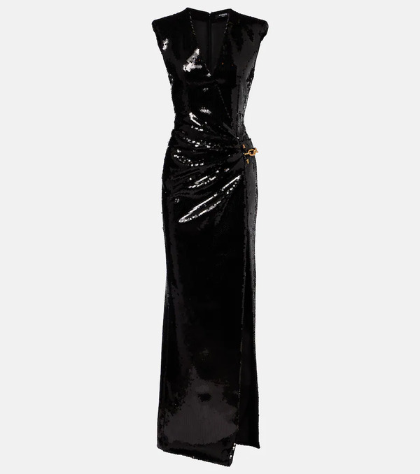  Balmain Balmain Chain-detail Sequined Gown 