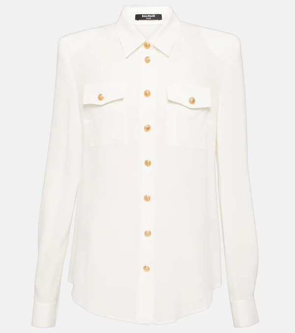  Balmain Balmain Crepe De Chine Shirt 