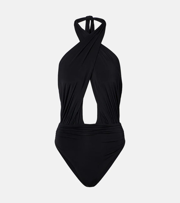  Balmain Balmain Cutout Draped Swimsuit 