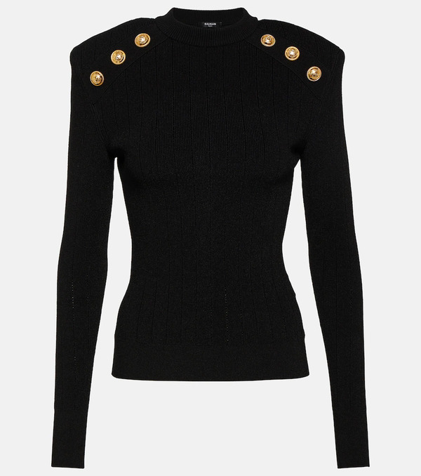  Balmain Balmain Embellished Knit Sweater 