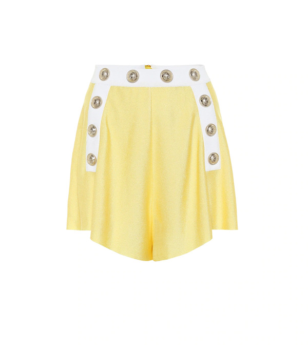  Balmain Balmain High-rise Knit Shorts 