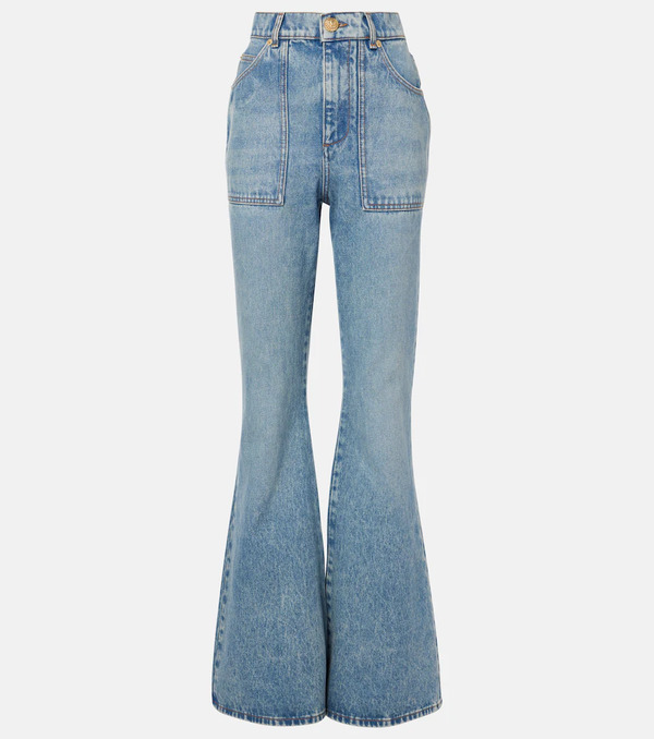  Balmain Balmain High-waisted Flared Jeans 