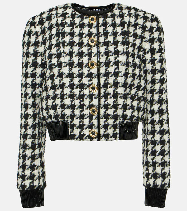  Balmain Balmain Houndstooth Tweed Jacket 
