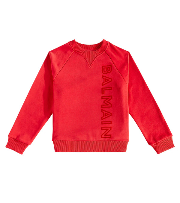  Balmain Kids Balmain Kids Logo Cotton Sweatshirt 