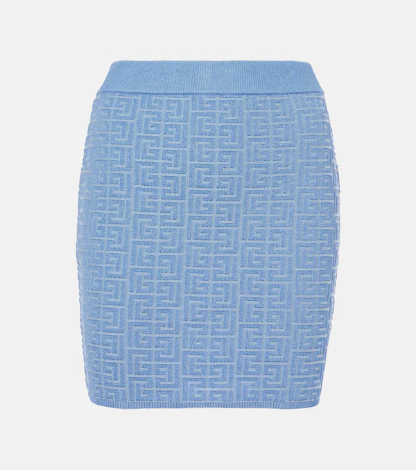  Balmain Balmain Monogram Miniskirt 