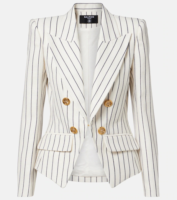  Balmain Balmain Pinstripe Double-breasted Blazer 