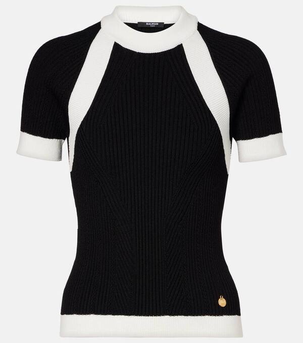  Balmain Balmain Ribbed-knit Top 