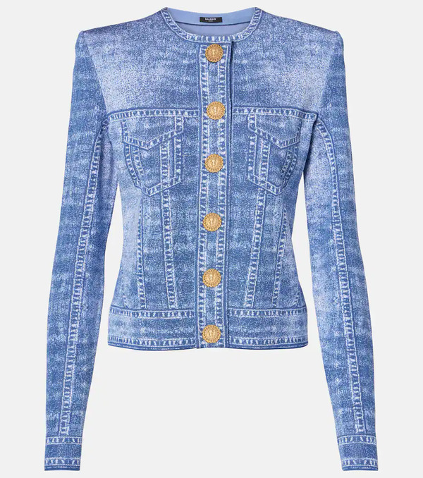  Balmain Balmain Trompe L'oeil Jacquard Cardigan 