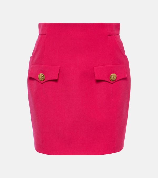  Balmain Balmain Virgin Wool Miniskirt 