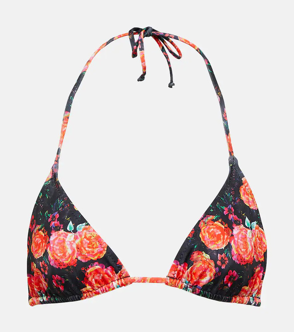  Bananhot Bananhot Bell Floral Tringle Bikini Top 