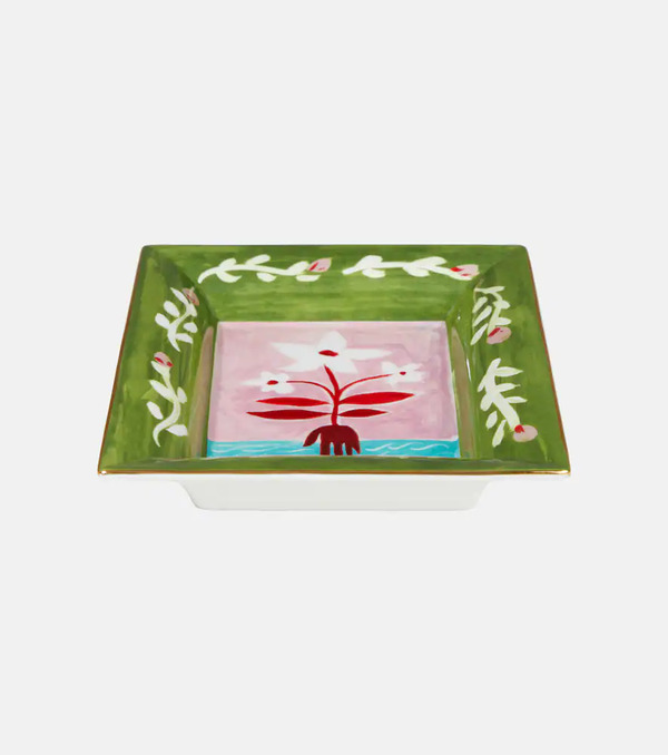  Bitossi Bitossi Fiori Bianchi Porcelain Tray 