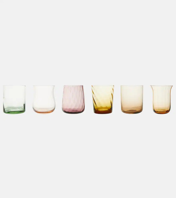  Bitossi Bitossi Set Of 6 Glass Tumblers 