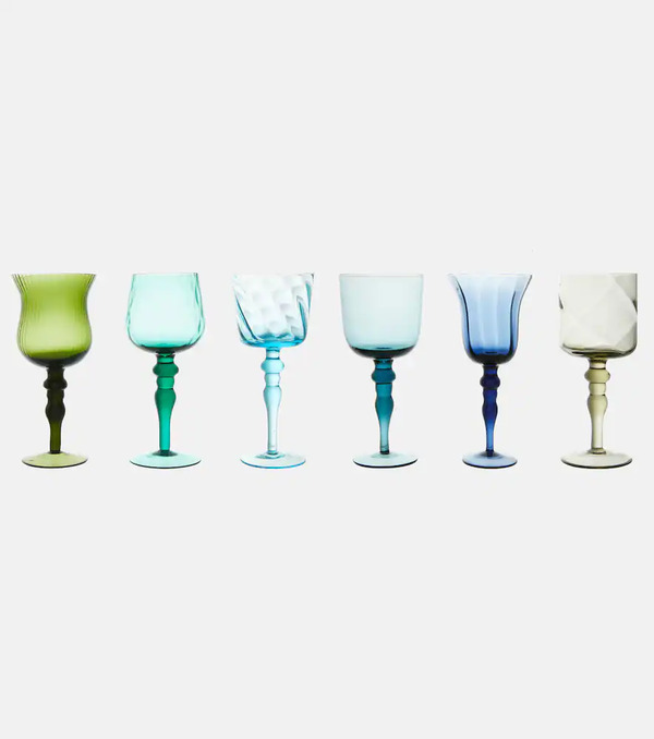  Bitossi Bitossi Set Of 6 Wine Glasses 