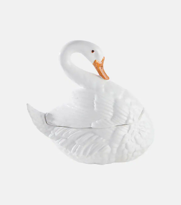  Bitossi Bitossi Swan Ceramic Soup Tureen 