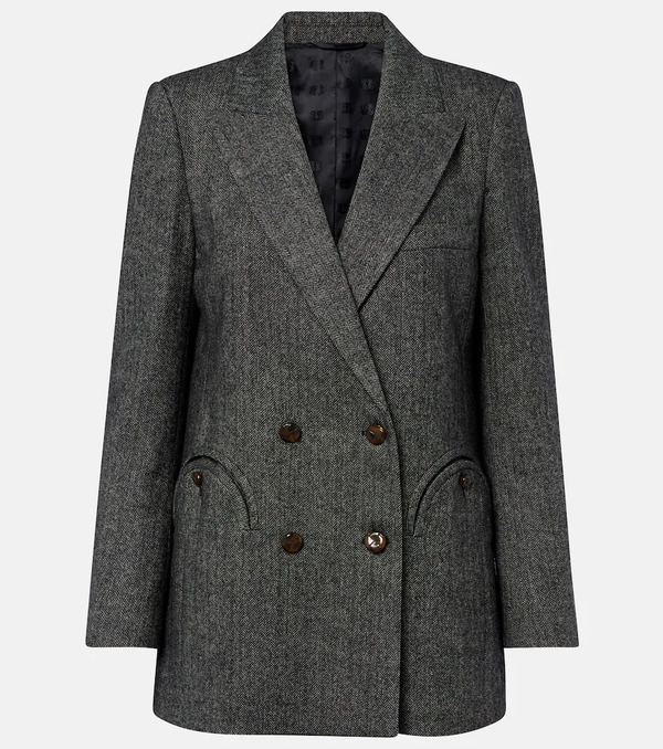  Blaze Milano Blaze Milano Everyday Herringbone Wool-blend Blazer 