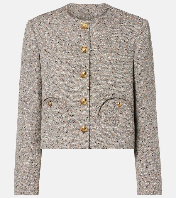  Blaze Milano Blaze Milano Shamo Linen-blend Tweed Jacket 