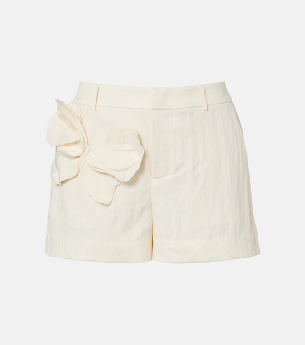  Blumarine Blumarine Applique Gabardine Shorts 
