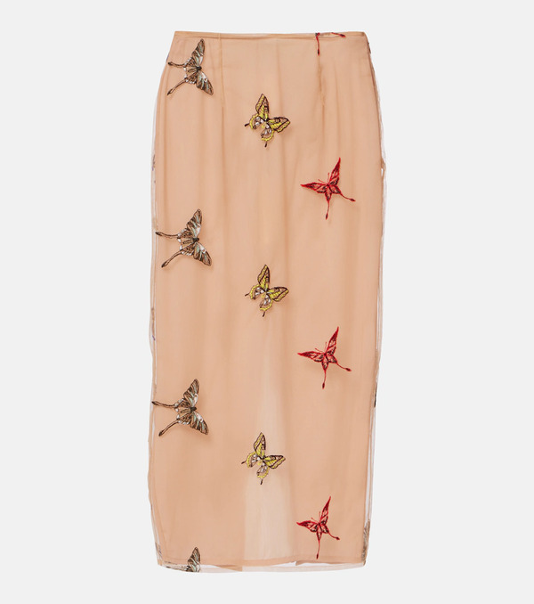  Blumarine Blumarine Applique Midi Skirt 