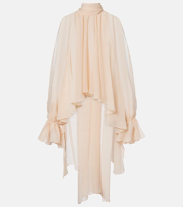  Blumarine Blumarine Asymmetric Georgette Blouse 