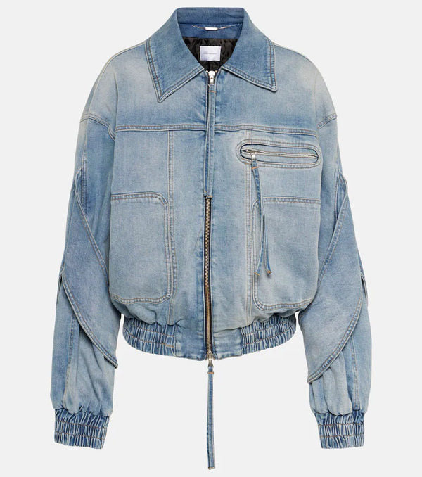  Blumarine Blumarine Denim Bomber Jacket 