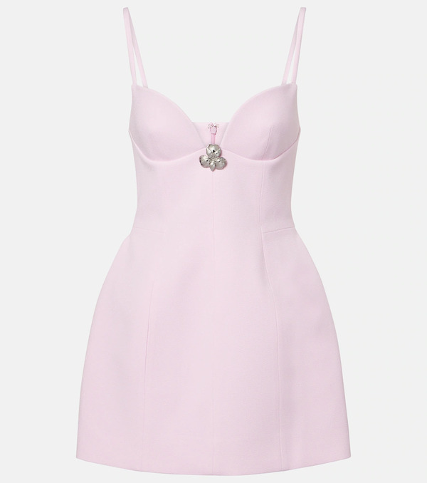  Blumarine Blumarine Embellished Crepe Minidress 