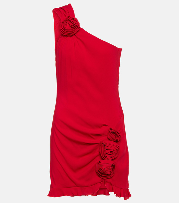  Blumarine Blumarine Floral-applique Crepe Minidress 
