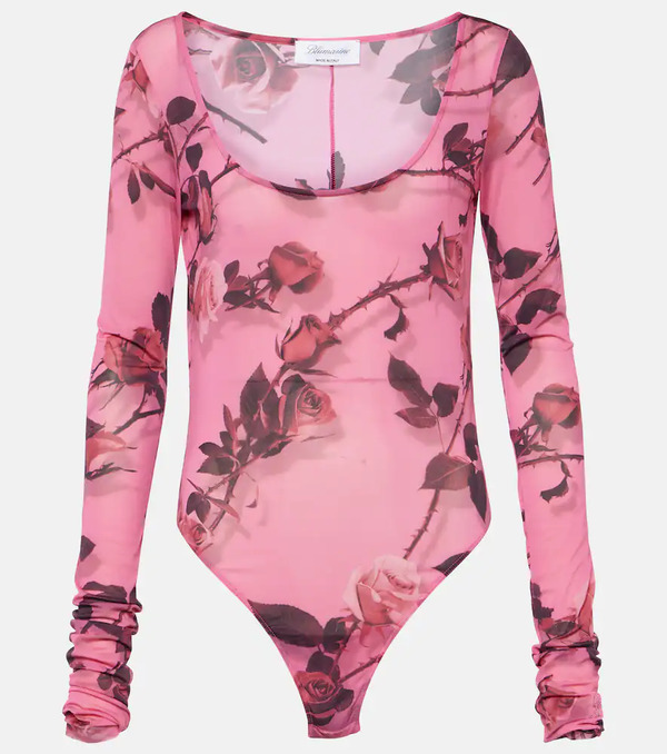 Blumarine Blumarine Floral Printed Bodysuit 