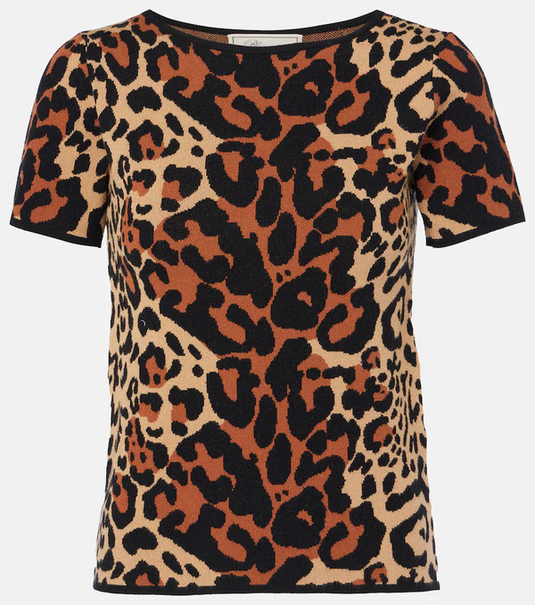  Blumarine Blumarine Shoert Leopard-print Top 