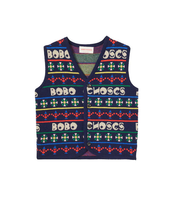  Bobo Choses Bobo Choses Buttoned Sweater Vest 