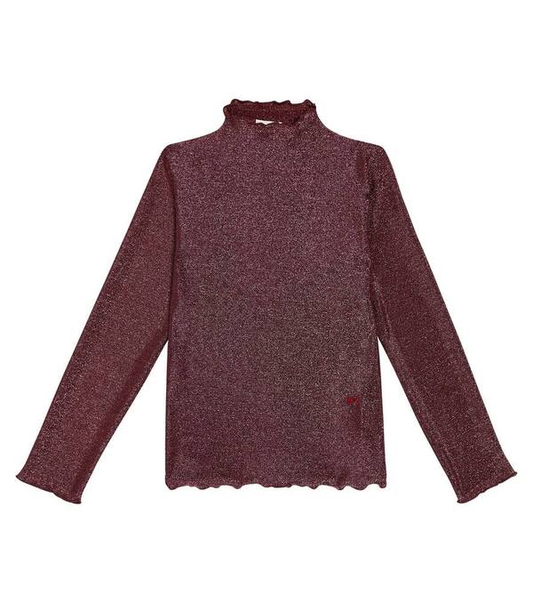  Bobo Choses Bobo Choses Glitter Turtleneck Top 