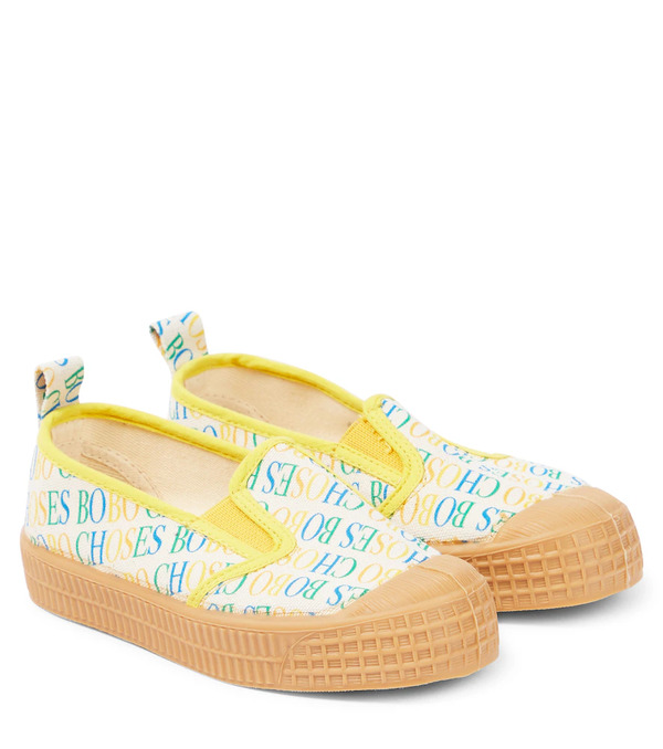 Bobo Choses Bobo Choses Logo Canvas Flats 
