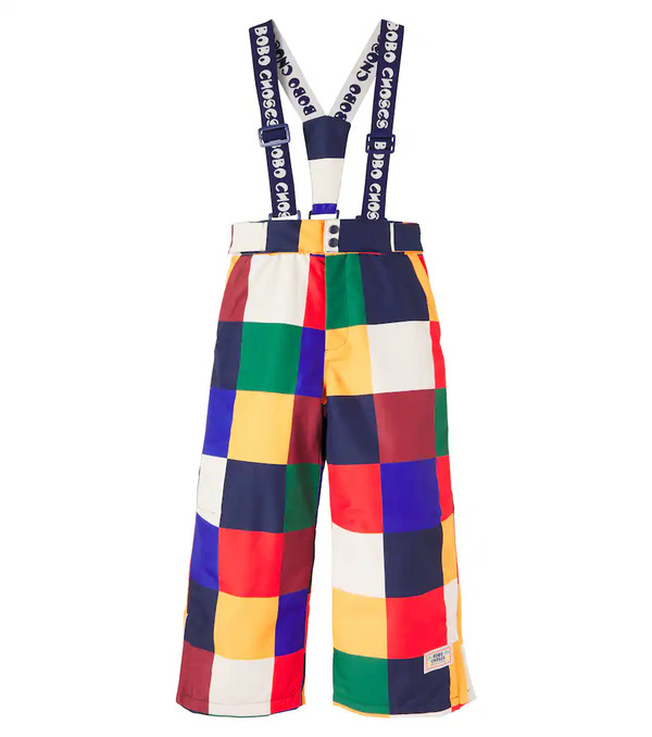  Bobo Choses Bobo Choses Multicolor Tiles Ski Salopettes 