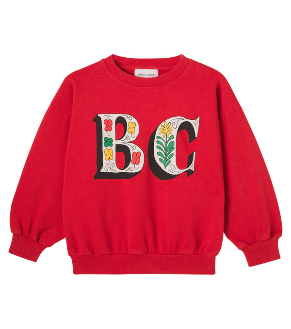  Bobo Choses Bobo Choses Spring Letters Cotton Fleece Sweatshirt 