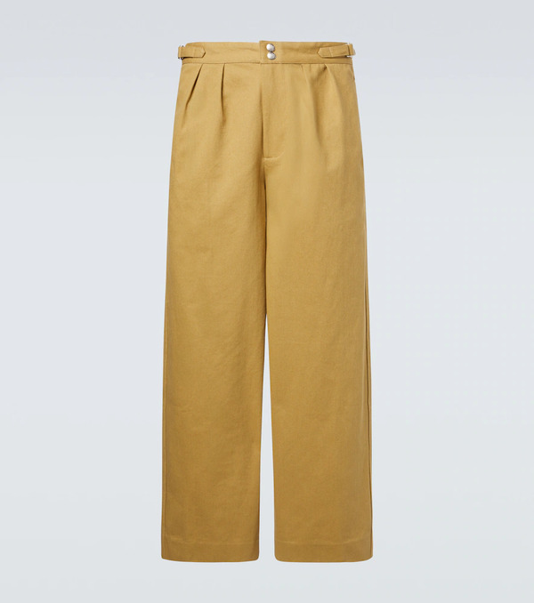  Bode Bode Cotton Twill Wide-leg Pants 
