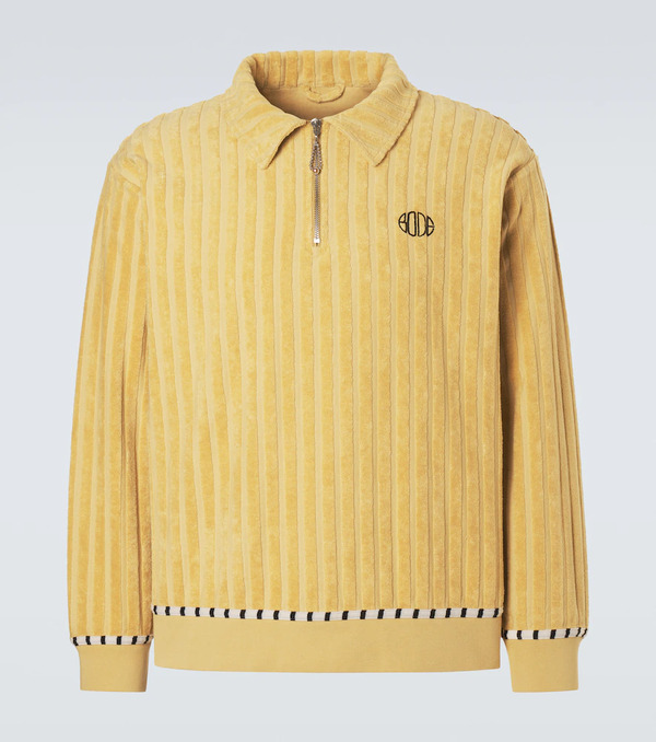  Bode Bode Croquet Ground Cotton Terry Sweater 