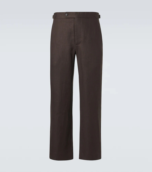  Bode Bode Linen Straight Pants 