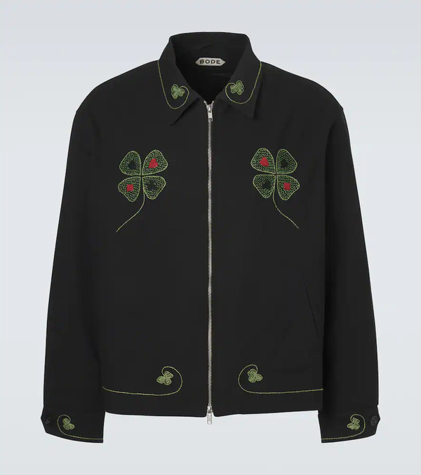  Bode Bode Lucky Draw Cotton Twill Jacket 
