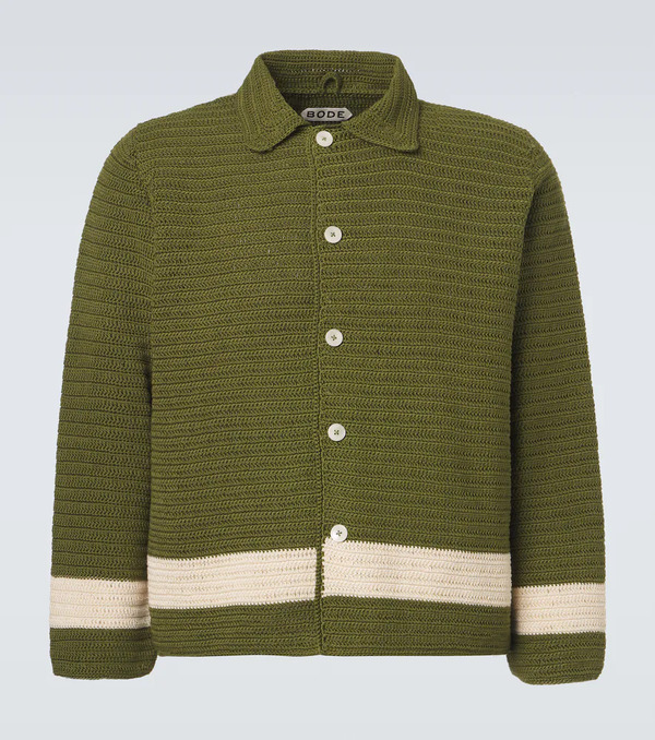  Bode Bode Marsh Crochet Cotton Shirt 
