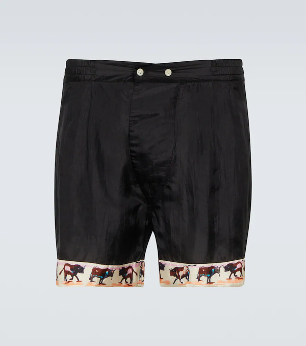  Bode Bode Taureau Printed Silk Boxers 