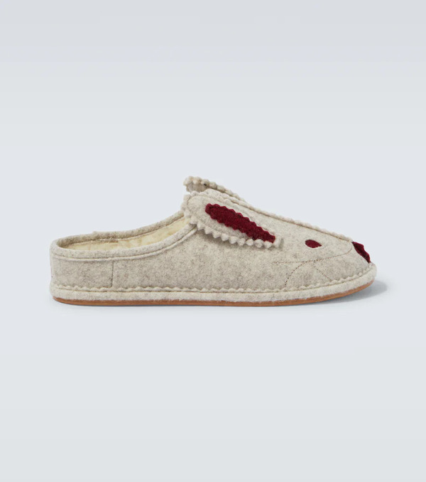  Bode Bode Wool-blend Slippers 