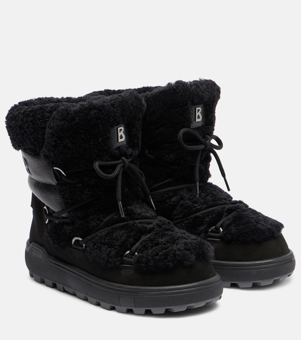  Bogner Bogner Chamonix Shearling-trimmed Suede Snow Boots 