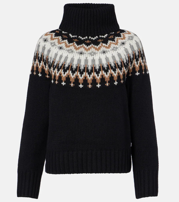  Bogner Bogner Ingrid Jacquard Cashmere Turtleneck Sweater 