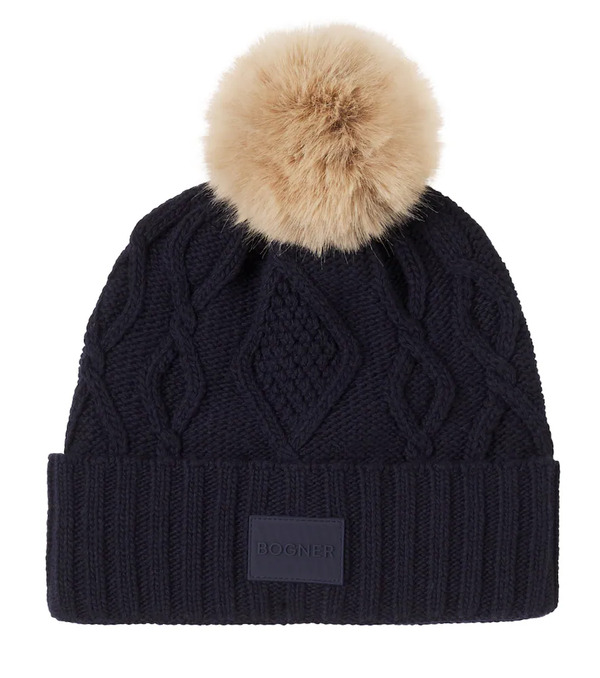  Bogner Kids Bogner Kids Finja Cable-knit Logo Beanie 