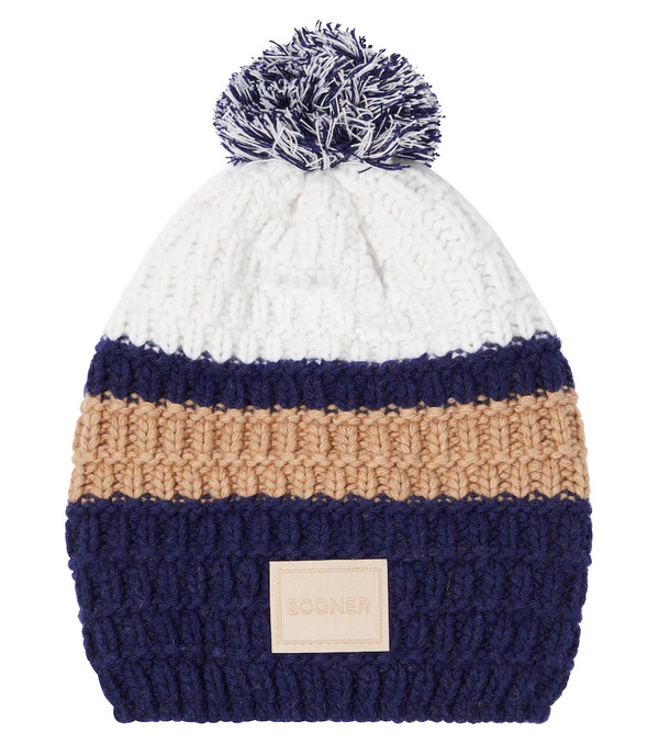  Bogner Kids Bogner Kids Nola Striped Wool-blend Beanie 