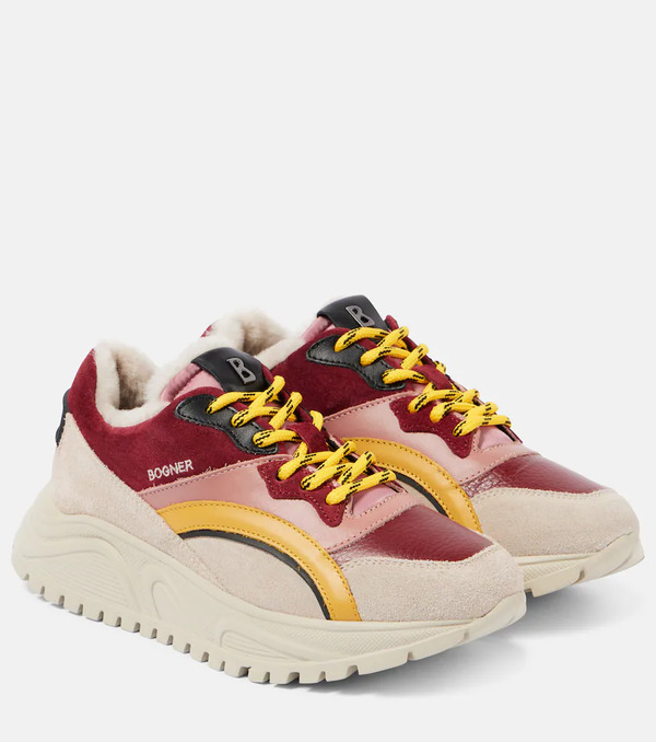  Bogner Bogner Malaga 21 Shearling-lined Suede Sneakers 